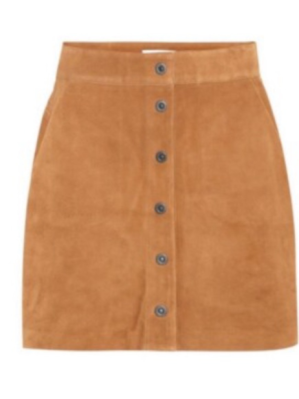 Frame suede Button-Front Suede Mini Skirt size 23